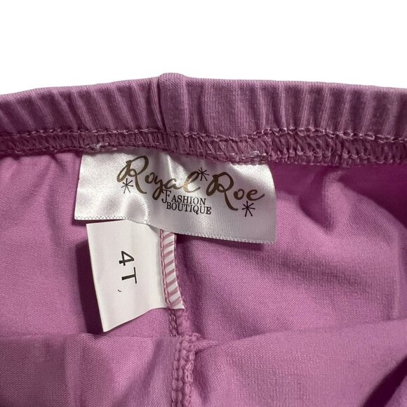 Royal Roe 4T Lavender Cropped Ruffle Pants - Picture 3 of 3